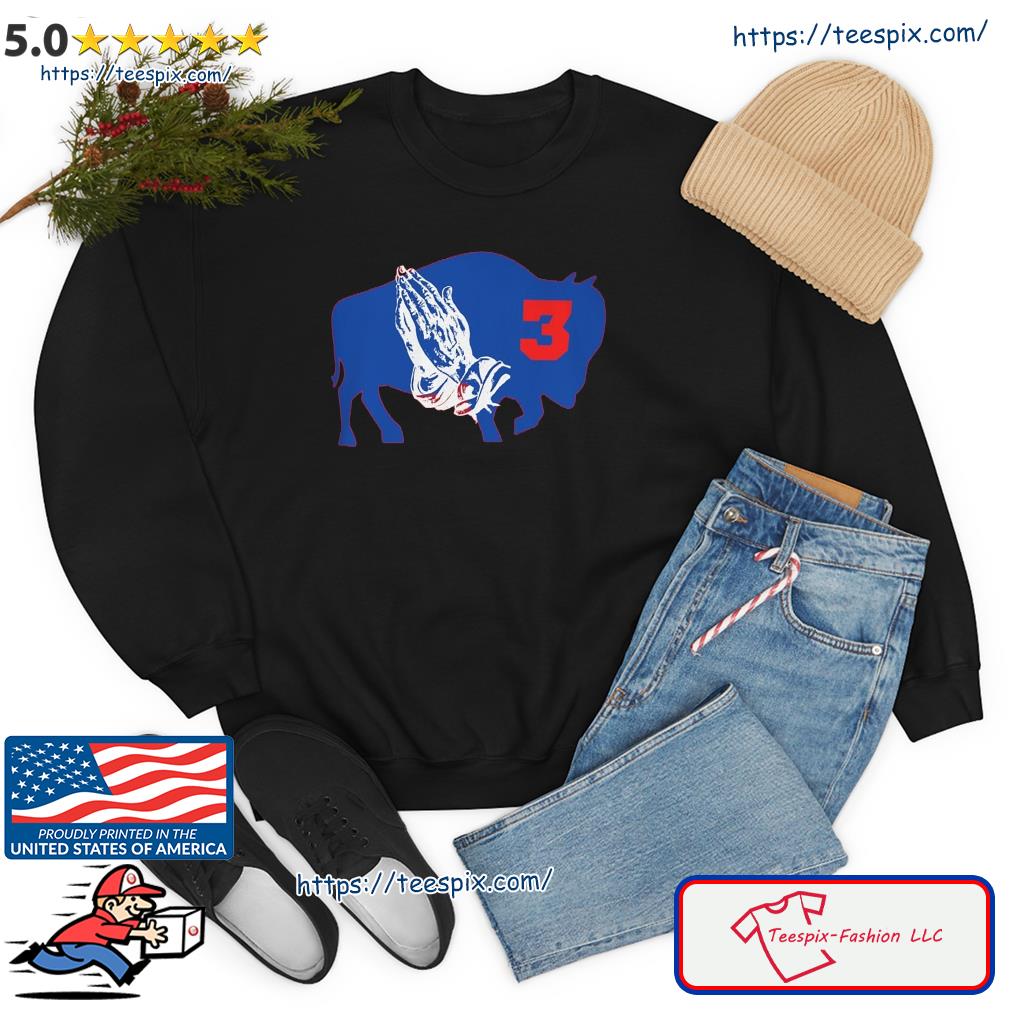 Pray For Damar Hamlin 3 Bills Mafia T-Shirt