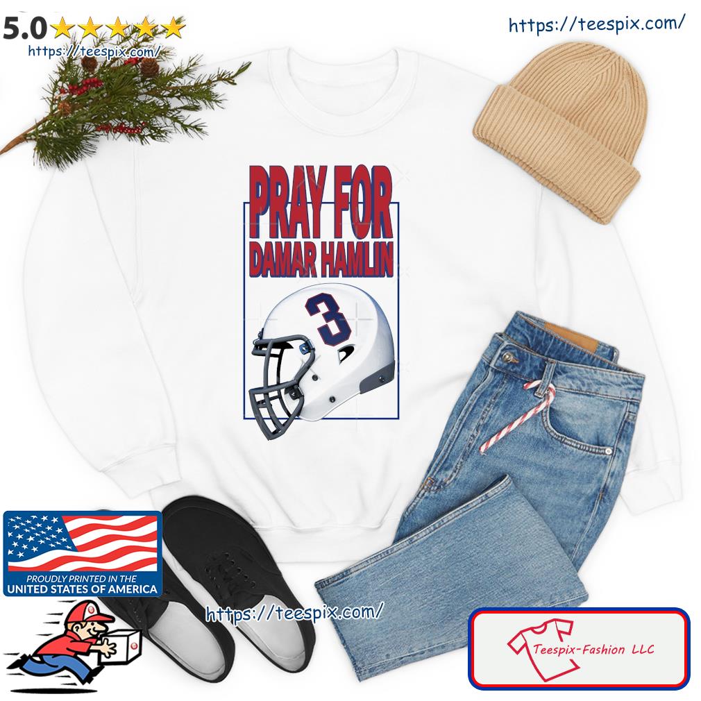 Tee or Tee Pray for Damar Hamlin #3 Vintage Helmet Shirt Kids T-Shirt