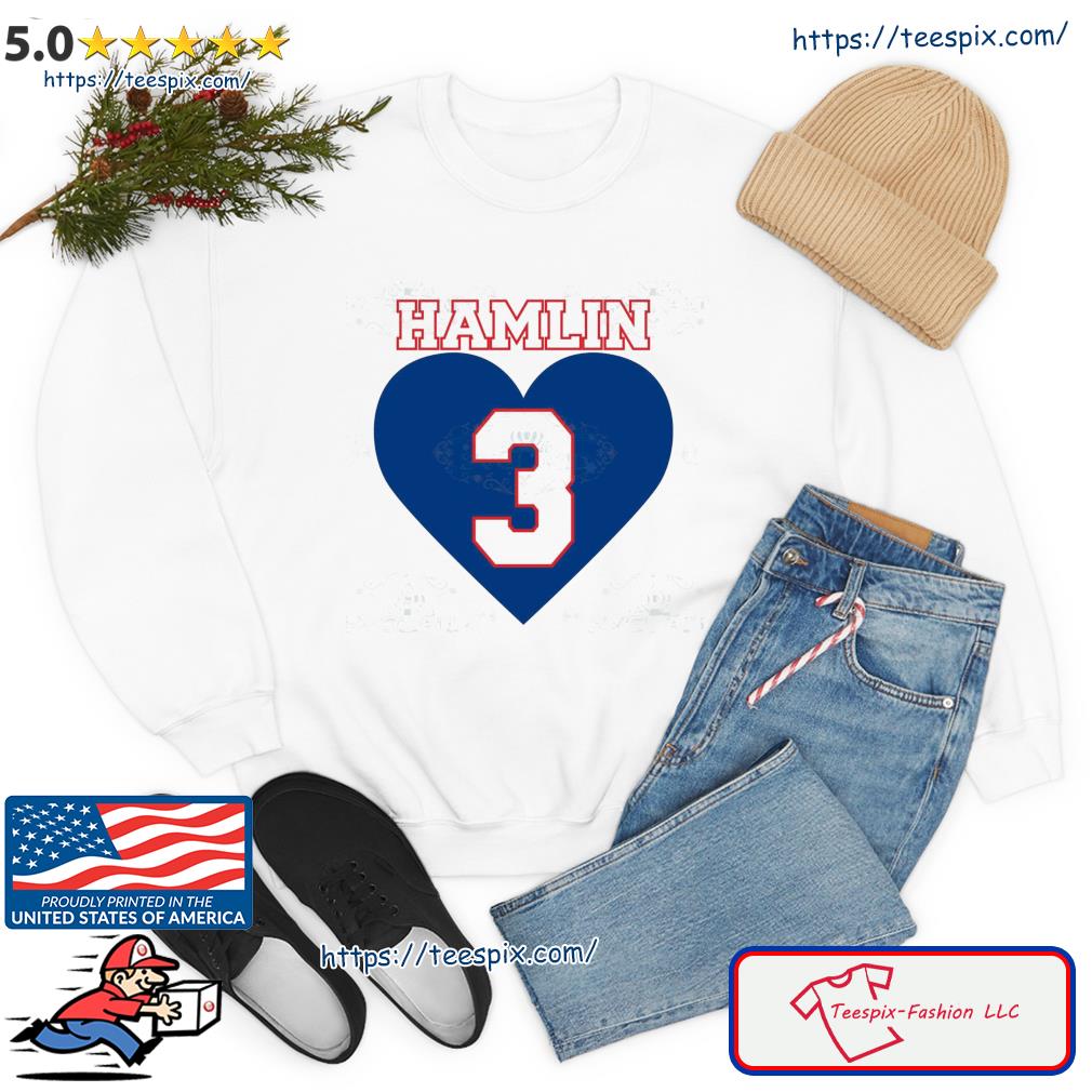 Damar Hamlin Heart 3 shirt, hoodie, sweater, long sleeve and tank top