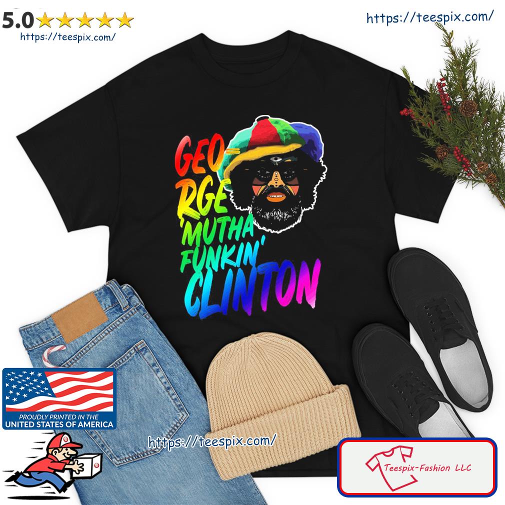 Rainbow Neon Text George Muthafunkin Clinton Shirt
