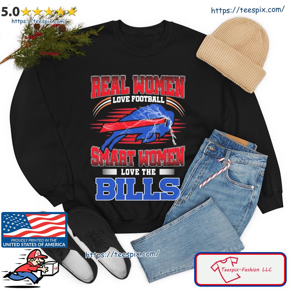 Official Real women love Football smart women love the Bills logo