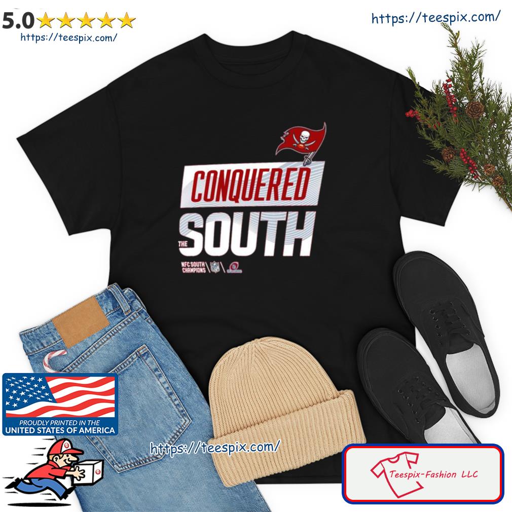 Conquered the south nfc south champions tampa bay buccaneers shirt