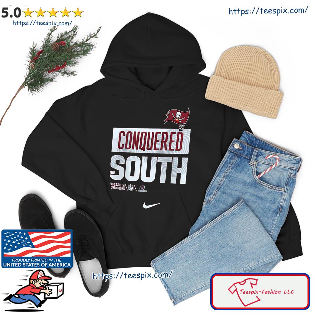 Official Tampa Bay Buccaneers Conquered The South 2022 Nfc South Division  Champions Locker Room T-shirt, hoodie, sweater, long sleeve and tank top