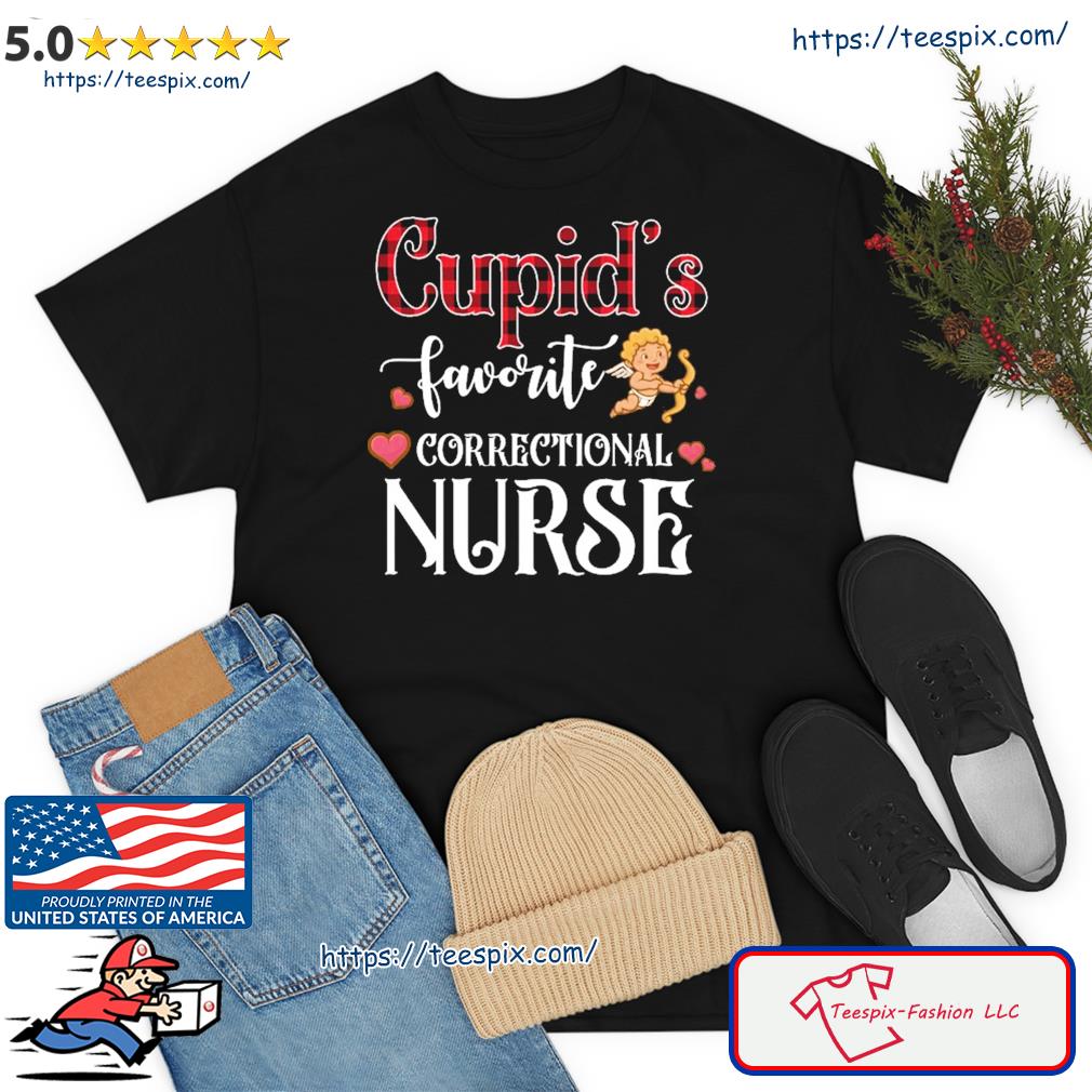 Valentine Day Favorite Correctional Nurse Buffalo Plaid Funny Shirt