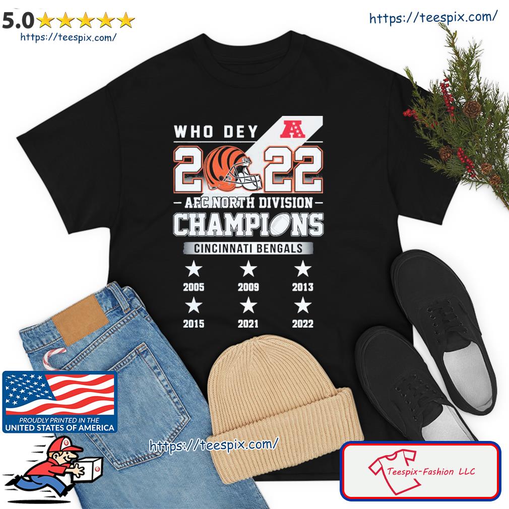 Nice cincinnati Bengals 2022 Afc North Division Champions shirt