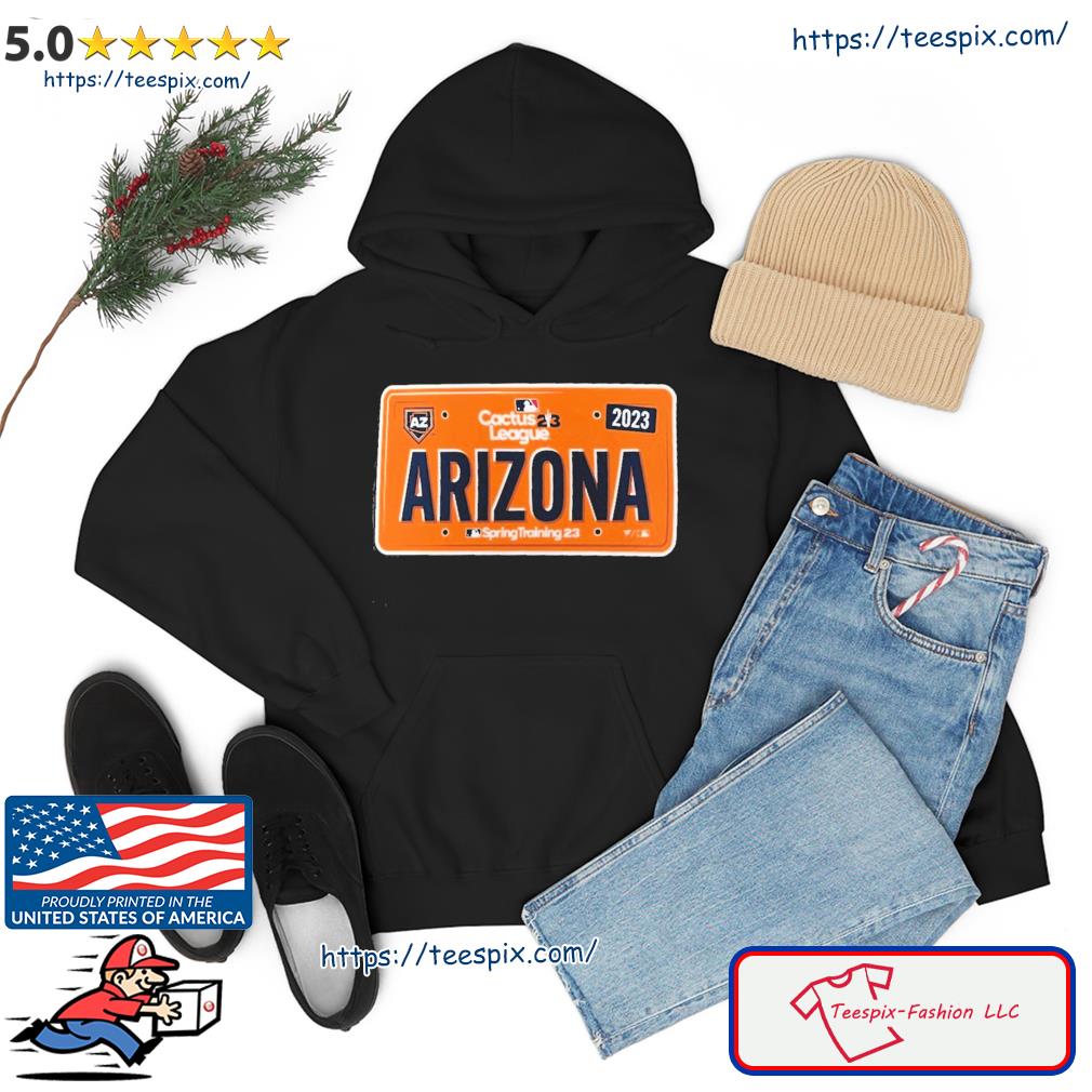 2023 Mlb Spring Training Arizona License Plate Logo Shirt,Sweater