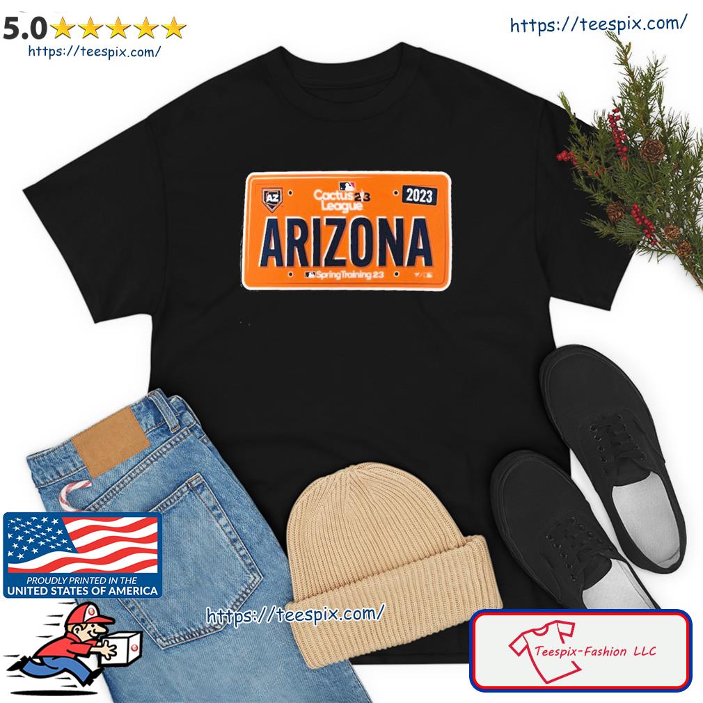 2023 Mlb Spring Training Arizona License Plate Logo Shirt,Sweater