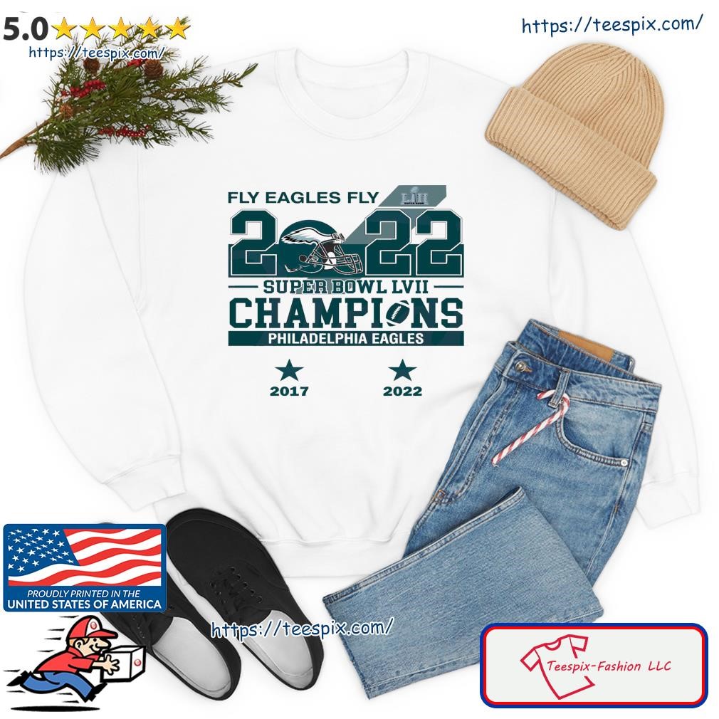 Philadelphia Eagles 2022 Champions Fly Eagles Fly Super Bowl LVII