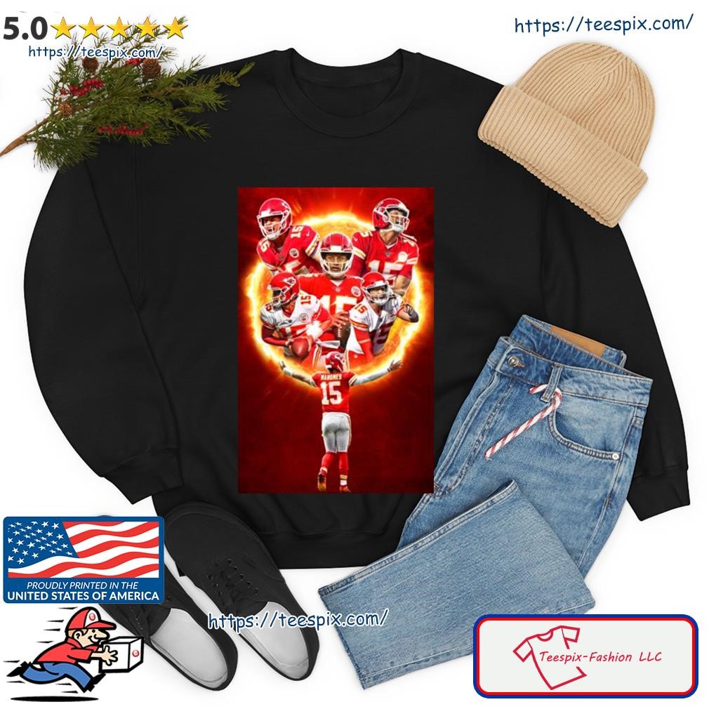 Patrick Mahomes 15 Kansas City Chiefs football poster shirt, hoodie, sweater,  long sleeve and tank top