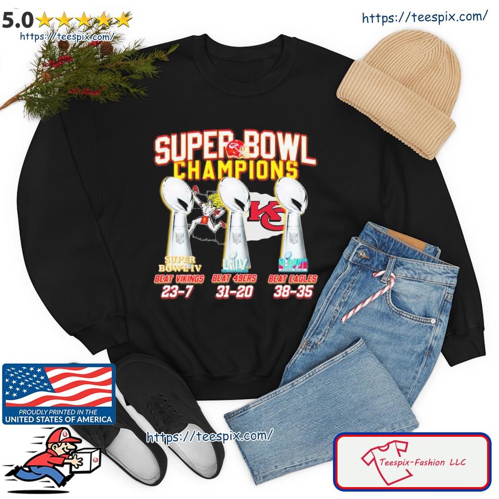 Official Kansas City Chiefs 3x super bowl champions we are all chiefs shirt,  hoodie, sweater, long sleeve and tank top