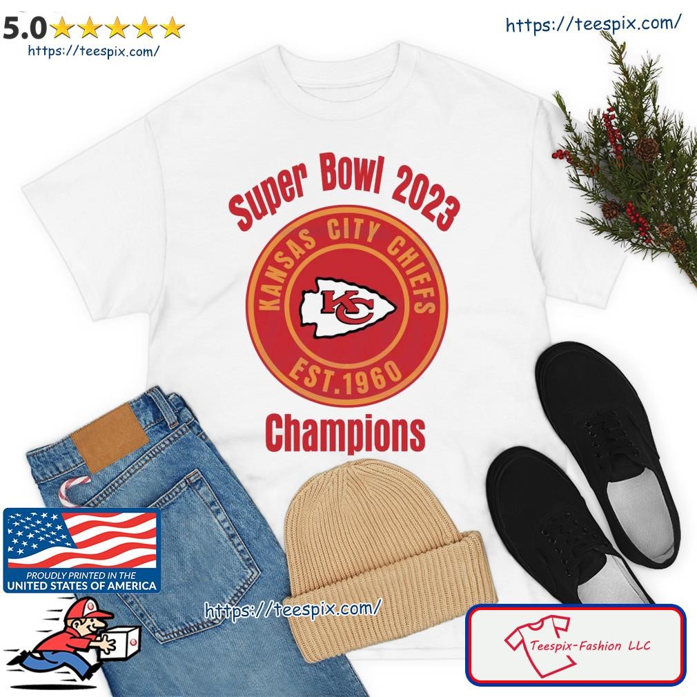 Kansas City Chiefs Est 1960 Super Bowl 2023 Champions Svg