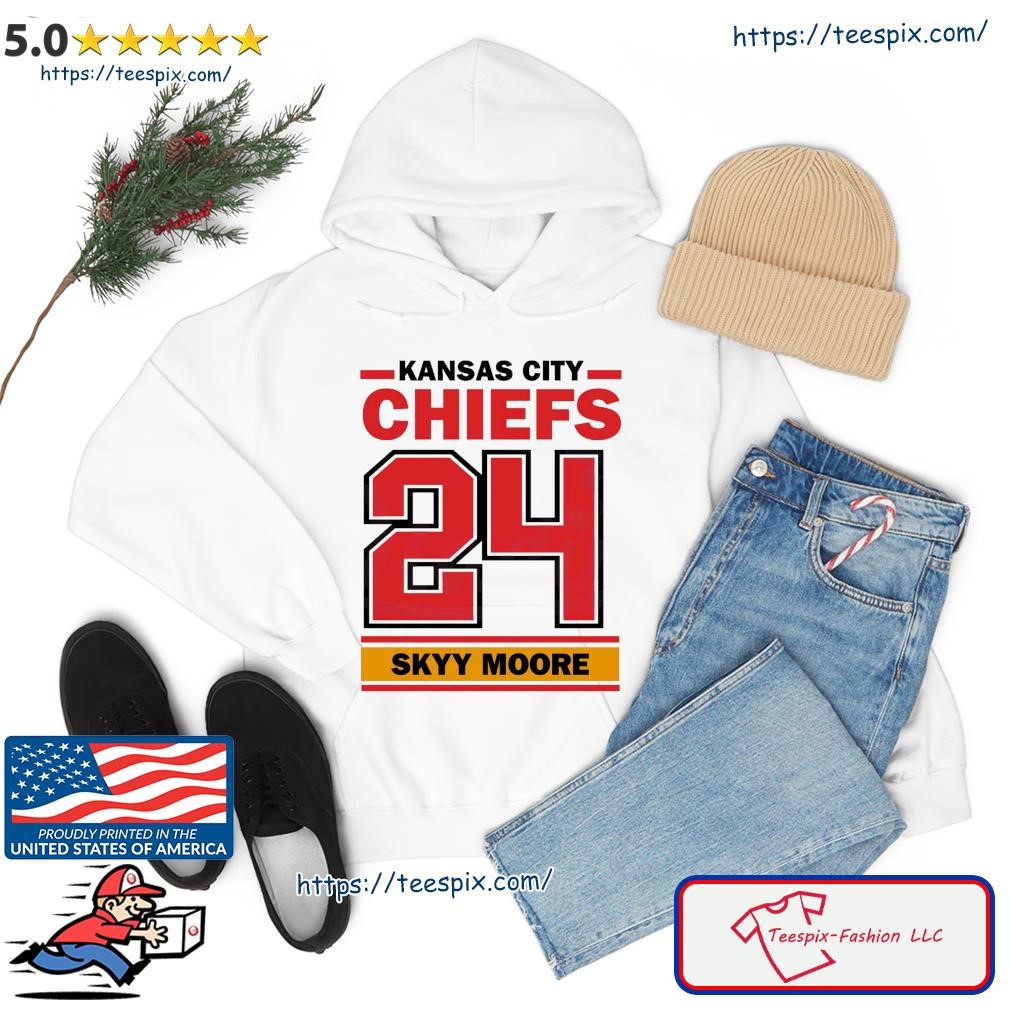 Skyy Moore 24 Kansas City Chiefs football player poster gift shirt, hoodie,  sweater, long sleeve and tank top