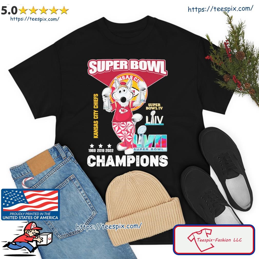 Kansas City Chiefs Super Bowl Champions 1969 And 2019 And 2022 T-Shirt,  hoodie, sweater, long sleeve and tank top