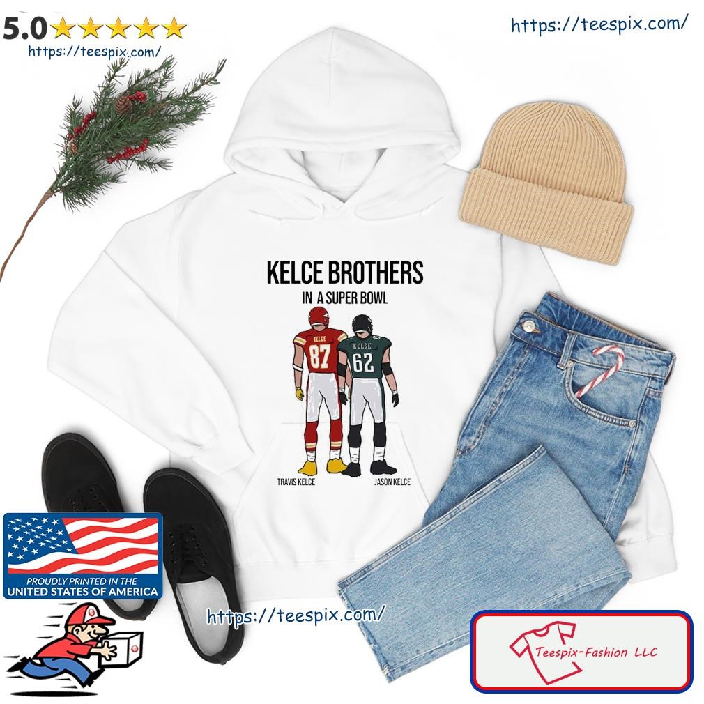 Travis Vs Jason Kelce Bowl Super Shirt, Kelce Brothers Football Short  Sleeve Crewneck