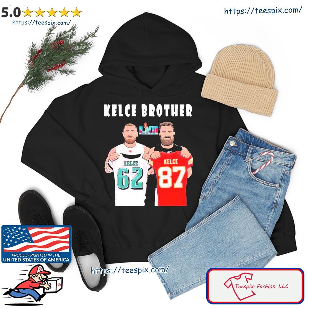 Kelce bowl kelce brothers travis kelce super bowl 57 shirt, hoodie