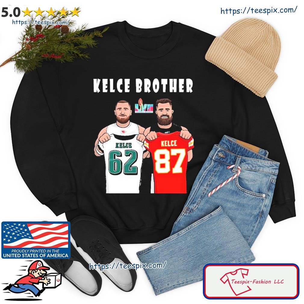 Official Kelce Brothers Jason Kelce Vs Travis Kelce Lvii Super Bowl Matchup  shirt, hoodie, sweater, long sleeve and tank top