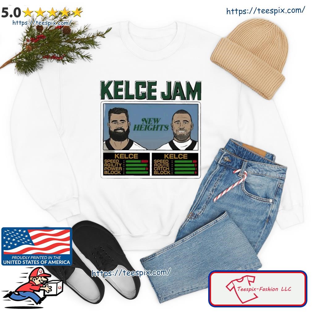 Homage Shop New Heights Podcast With Jason Travis Kelce Shirt New Heights  Shirt - Sgatee