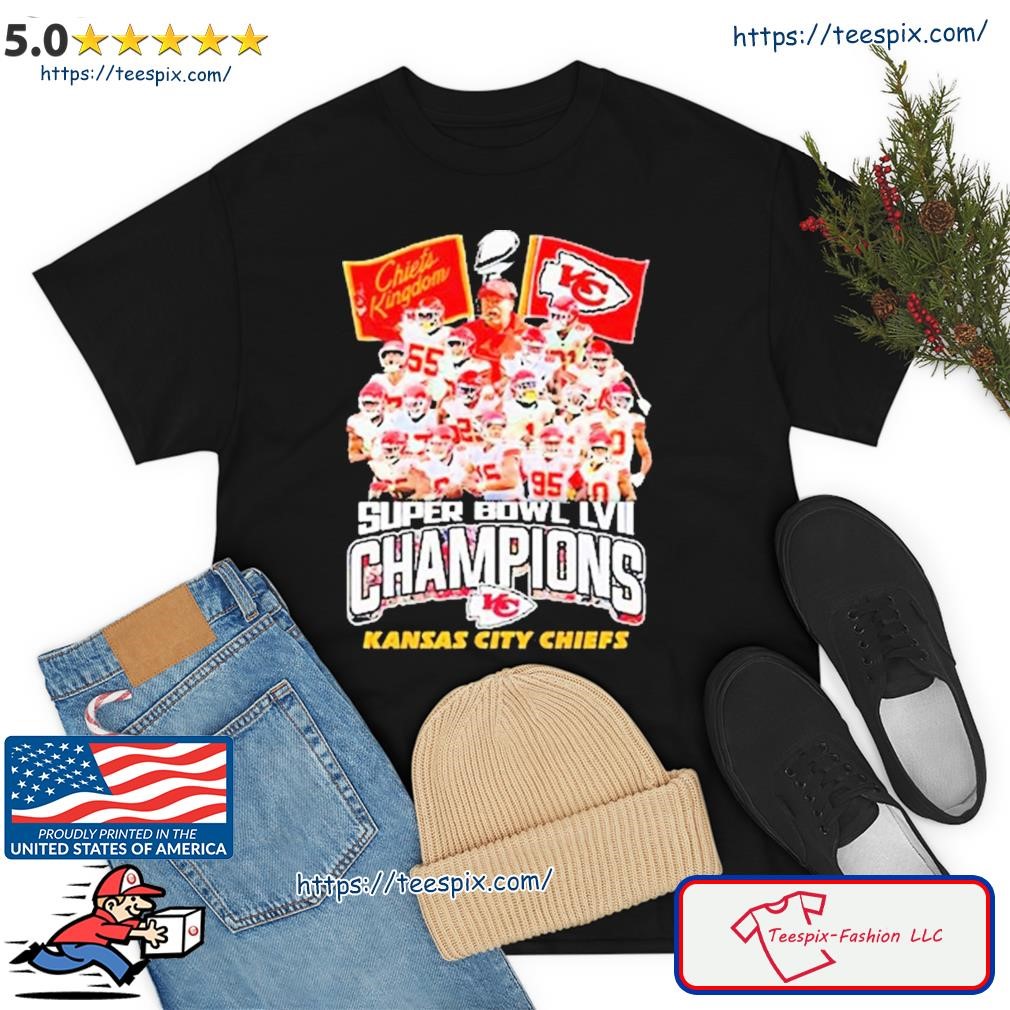 Official Kansas City Chiefs Super Bowl Lvii Champions Chiefs Kingdom T-shirt