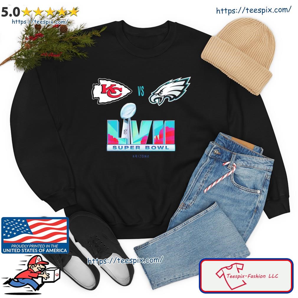 Super Bowl LVII Sweatshirt Philadelphia Vs Kansas City Shirt