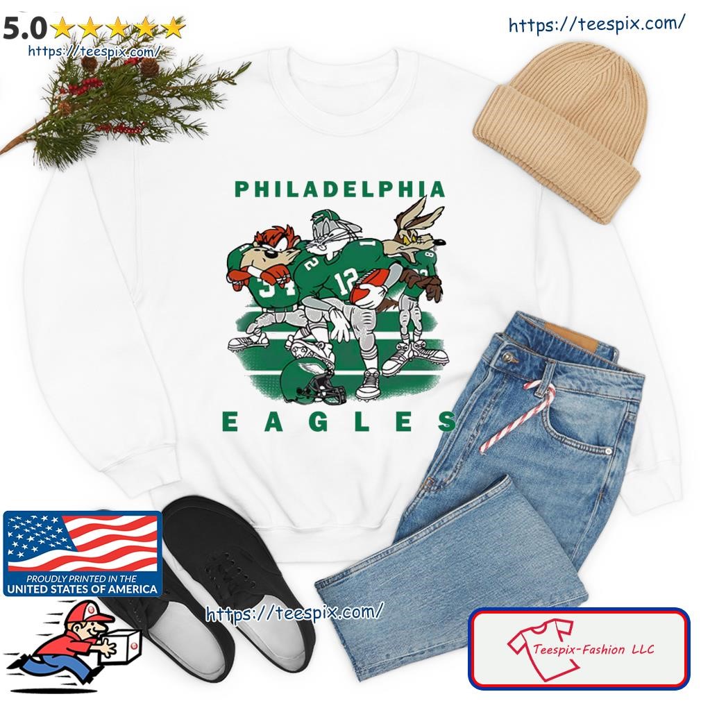 Philadelphia Eagles Cartoon Eagles Super Bowl 2023 T-Shirt - REVER