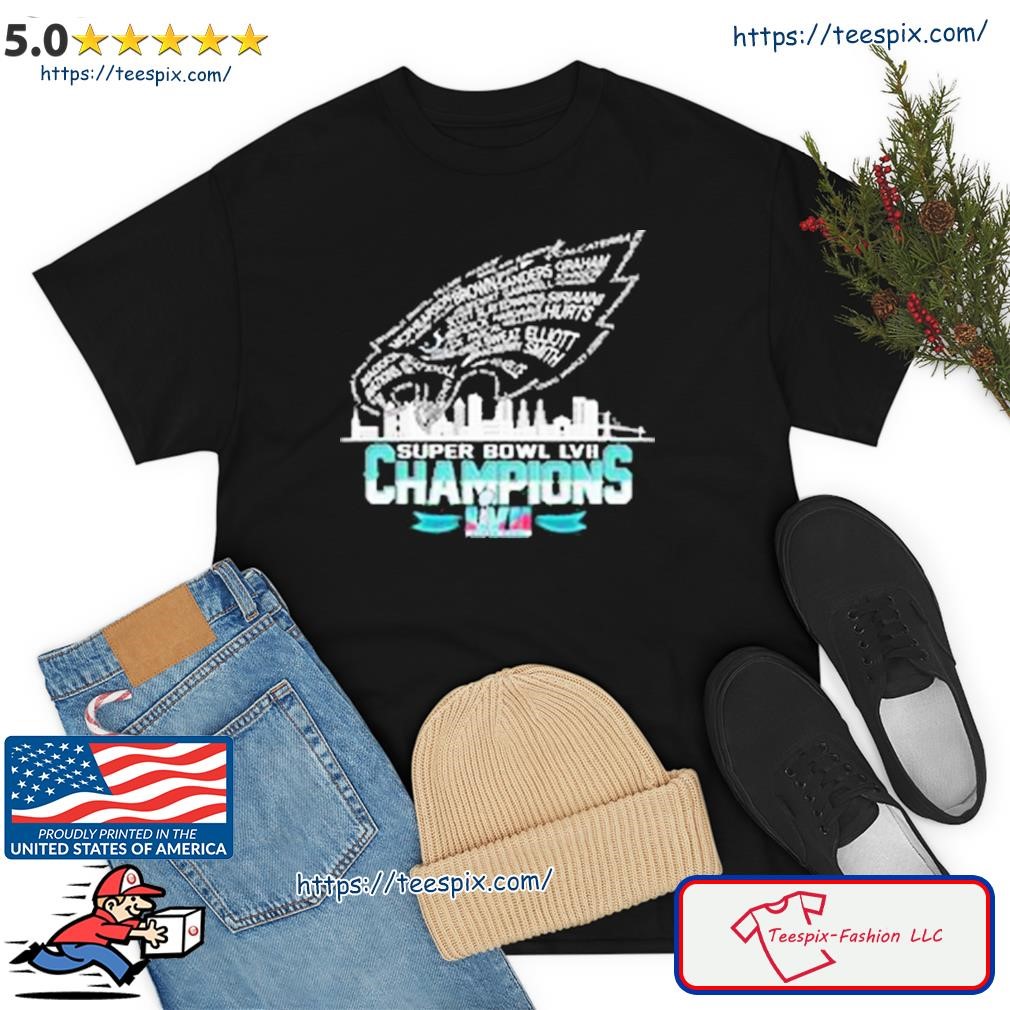 Philadelphia Eagles Logo Skyline 2022-2023 Super Bowl LVII Champions Shirt,  hoodie, sweater, long sleeve and tank top