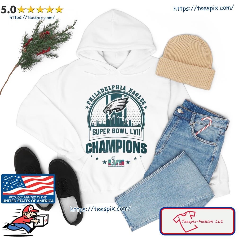 Philadelphia Eagles Skyline 2022-2023 Super Bowl LVII Champions Shirt hoodie.jpg