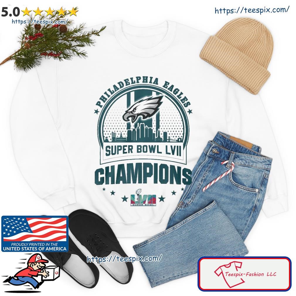 Philadelphia Eagles Skyline 2022-2023 Super Bowl LVII Champions Shirt,  hoodie, sweater, long sleeve and tank top