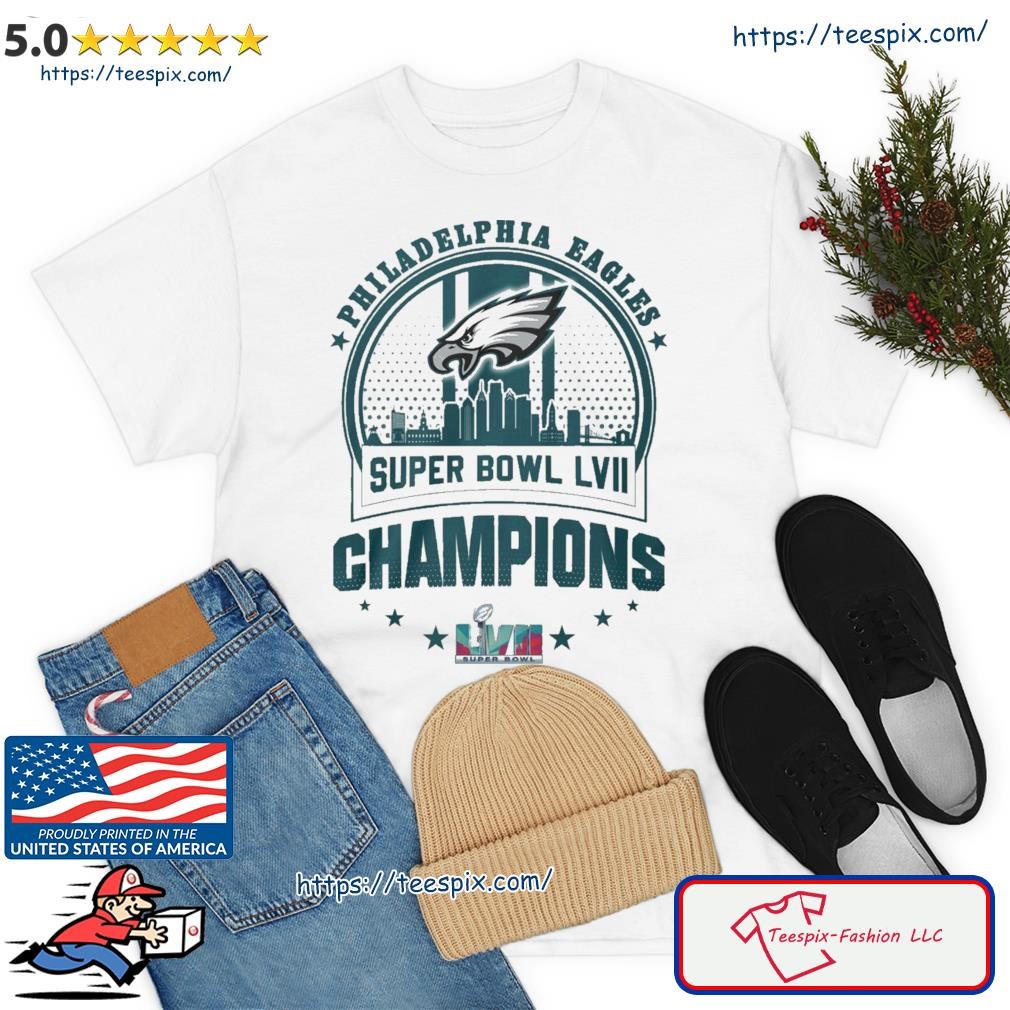 Philadelphia Eagles Skyline 2022-2023 Super Bowl LVII Champions Shirt
