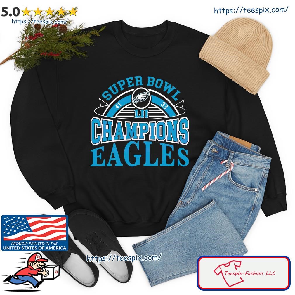 Philadelphia eagles super bowl lii champs vintage shirt, hoodie, sweater,  long sleeve and tank top