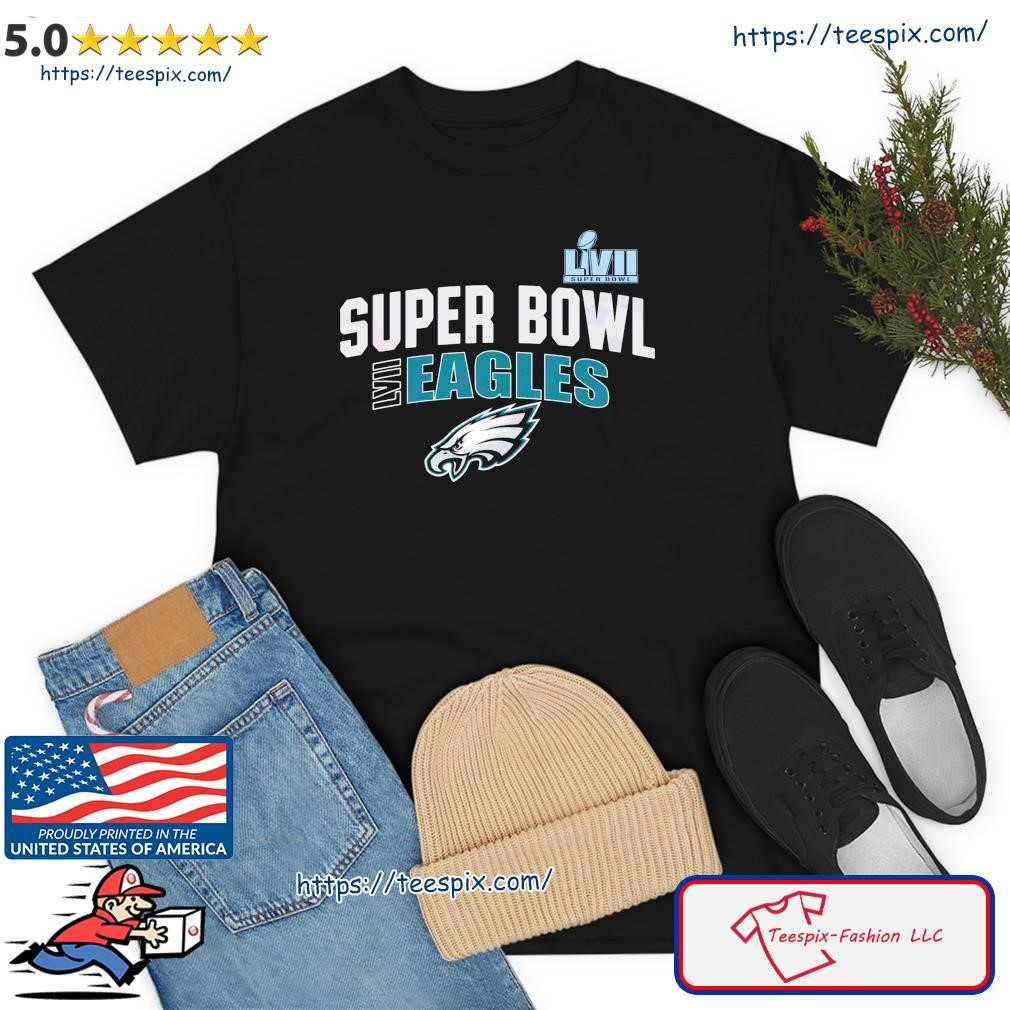 Philadelphia eagles super bowl lvii custom name & number 2023 shirt,  hoodie, sweater, long sleeve and tank top