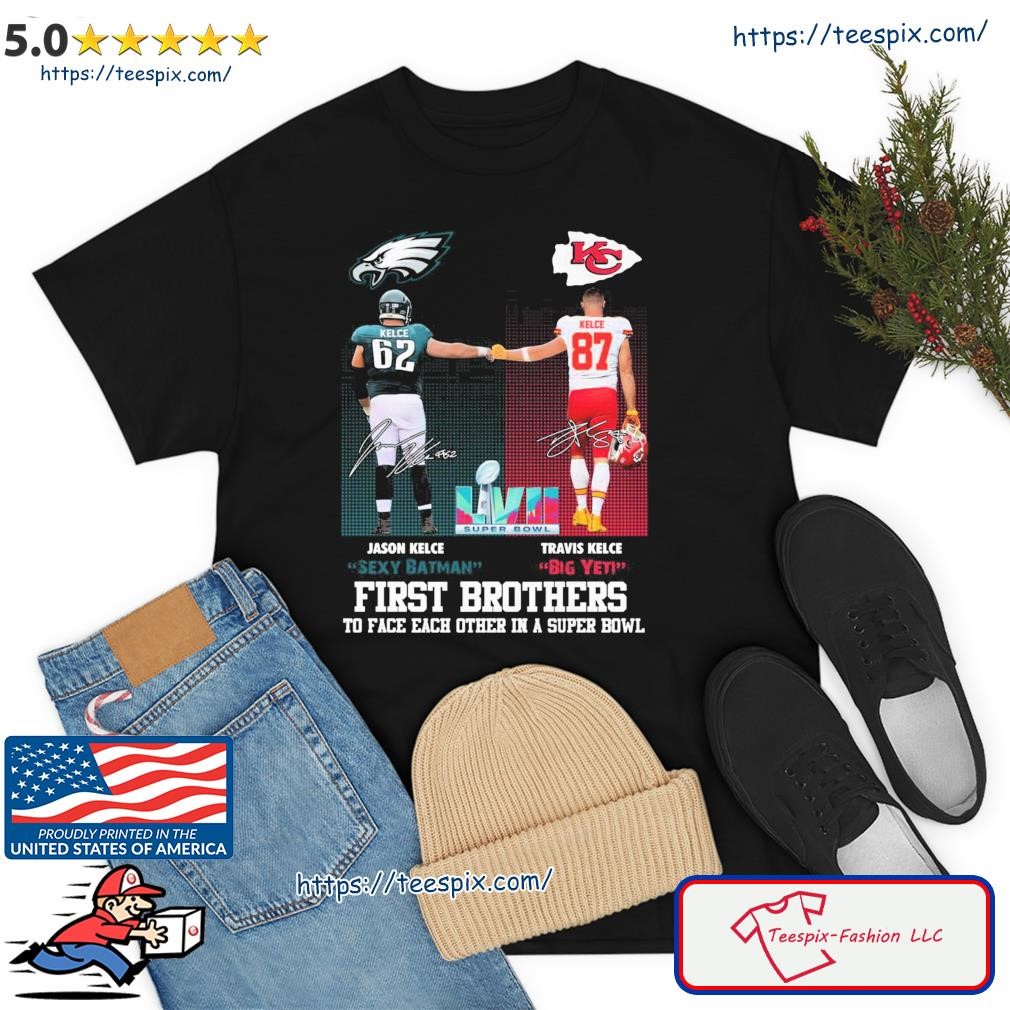 Sexy Batman Jason Kelce And Big Yeti Travis Kelce First Bother