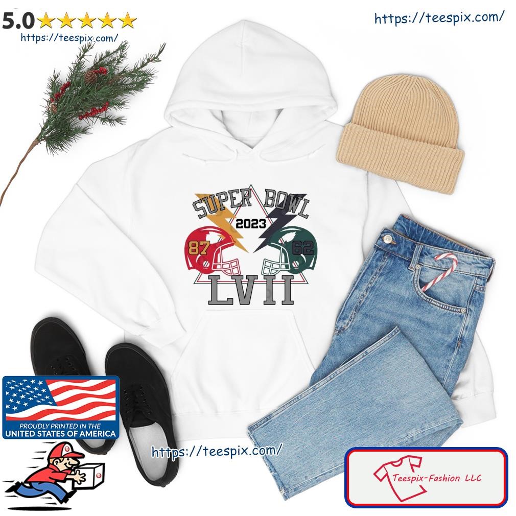 Travis kelce vs jason kelce bowl 2023 lvii super bowl shirt, hoodie,  sweater, long sleeve and tank top