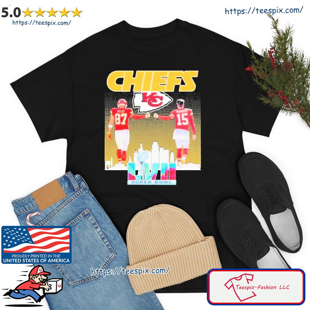 Kansas City Chiefs Super Bowl Wins Shirt Kelce 87 Mahomes 15 Chiefs Logo  Sweatshirt - Best Seller Shirts Design In Usa