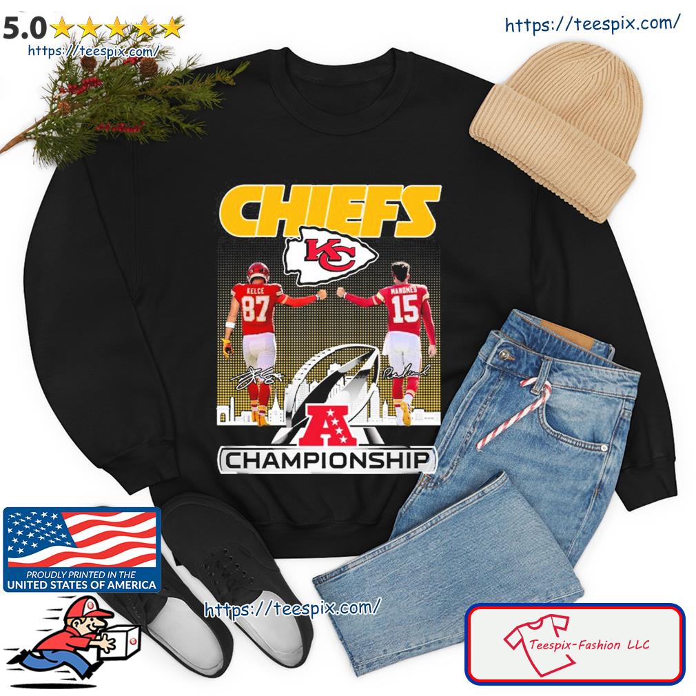 Official Champion Kansas City Chiefs Kelce 87 Mahomes 15 Hill 10 Signatures  Shirt, hoodie, sweater and long sleeve