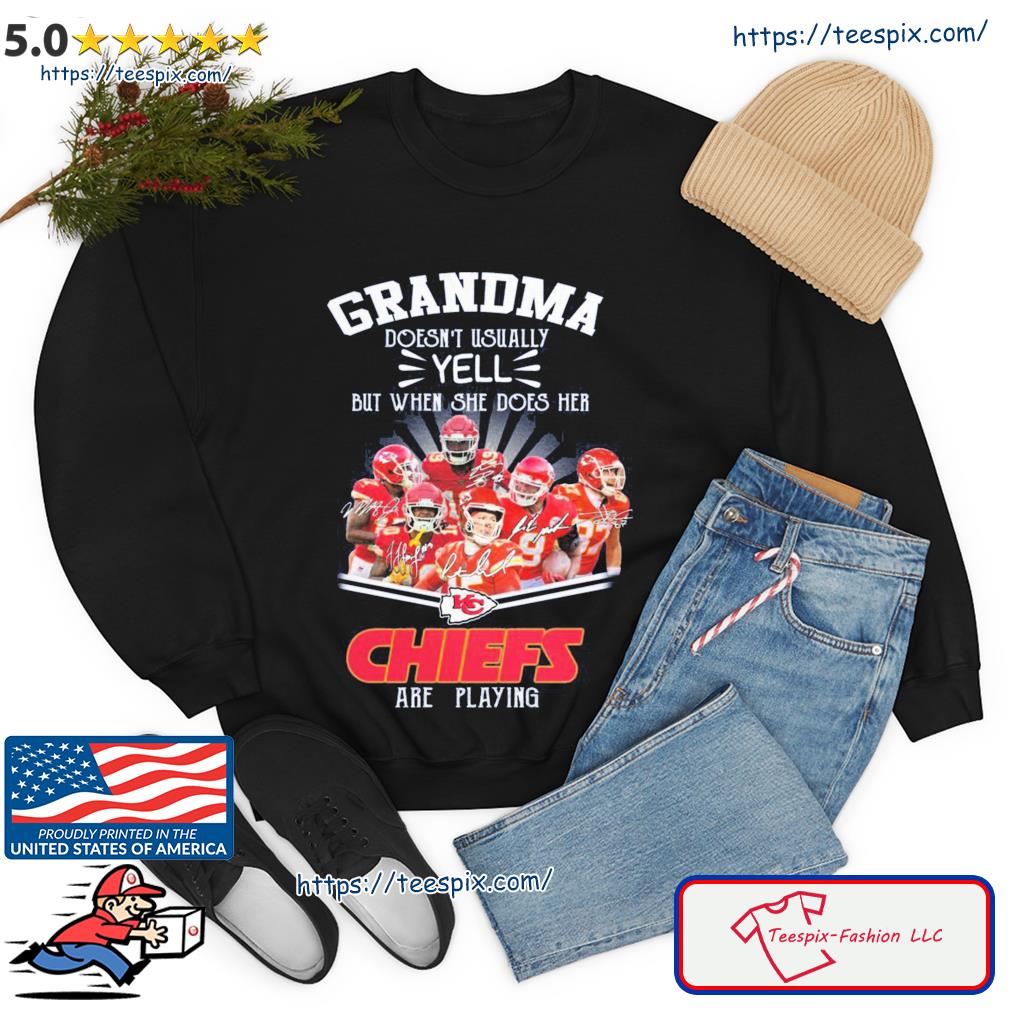 Official grandma doesnt usually yell but when she does her Dallas Cowboys  are playing T-shirt, hoodie, sweater, long sleeve and tank top