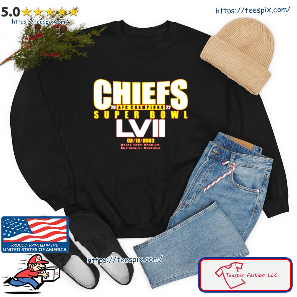 Kansas City Chiefs 2022 Afc Champions Super Bowl Lvii 2023 Shirt