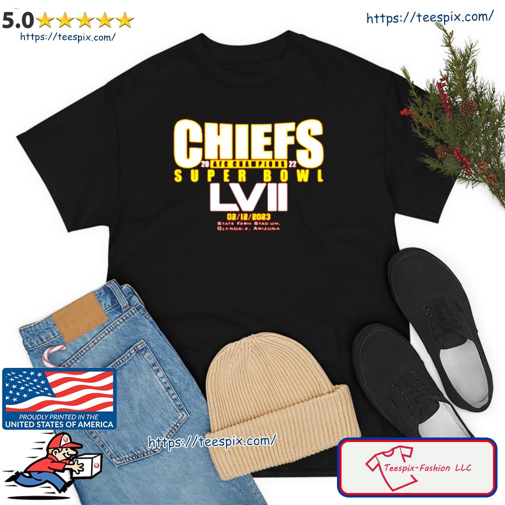 Kansas City Chiefs 2022 AFC Champions Super Bowl LVII 2023 shirt