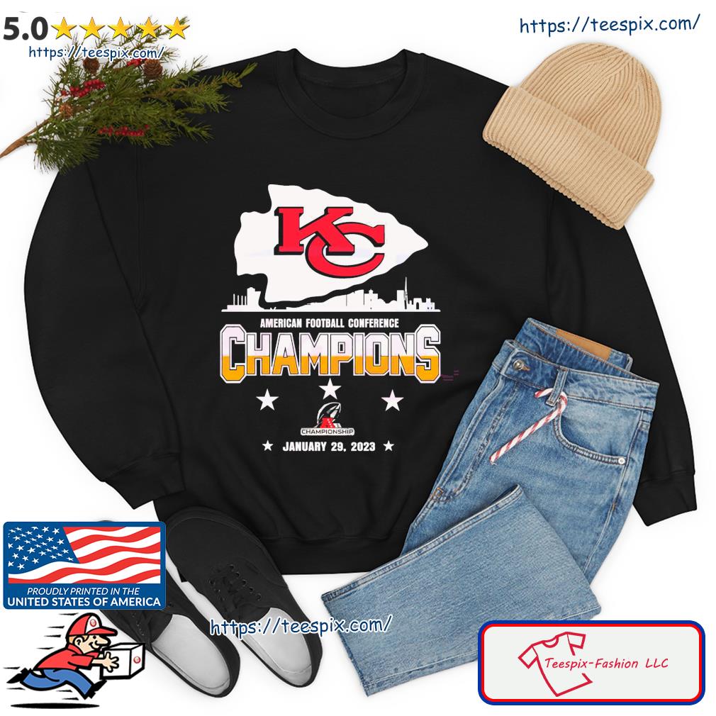 Kansas City Chiefs Skyline 2022-2023 American Football Conference Champions  shirt, hoodie, sweater, long sleeve and tank top