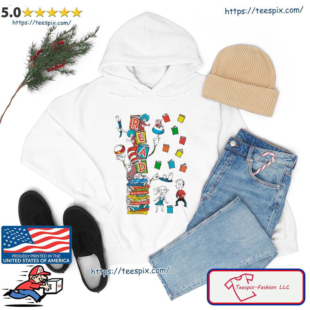 Little Miss Thing Cat In The Hat Reading Lover Shirt hoodie