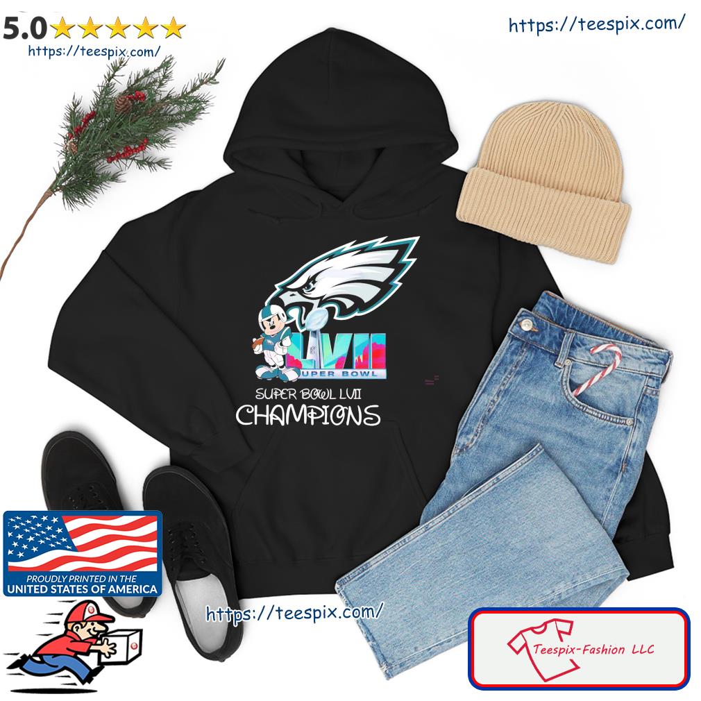 Mickey Mouse Philadelphia Eagles Super Bowl LVII Champions shirt, hoodie,  sweater, long sleeve and tank top