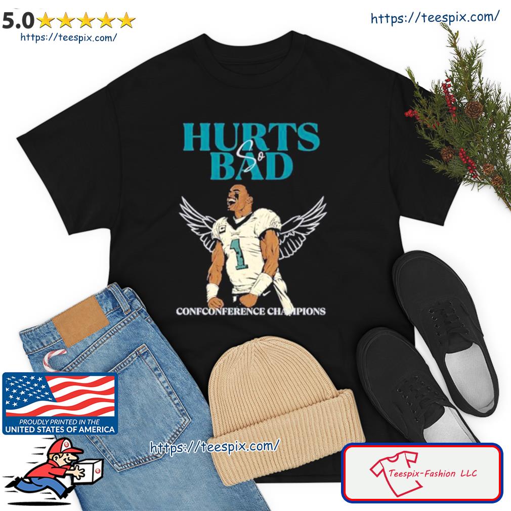 Philadelphia Eagles Jalen Hurts Nike Black Super Bowl Lvii 2023 Shirt Ladies  T-shirt