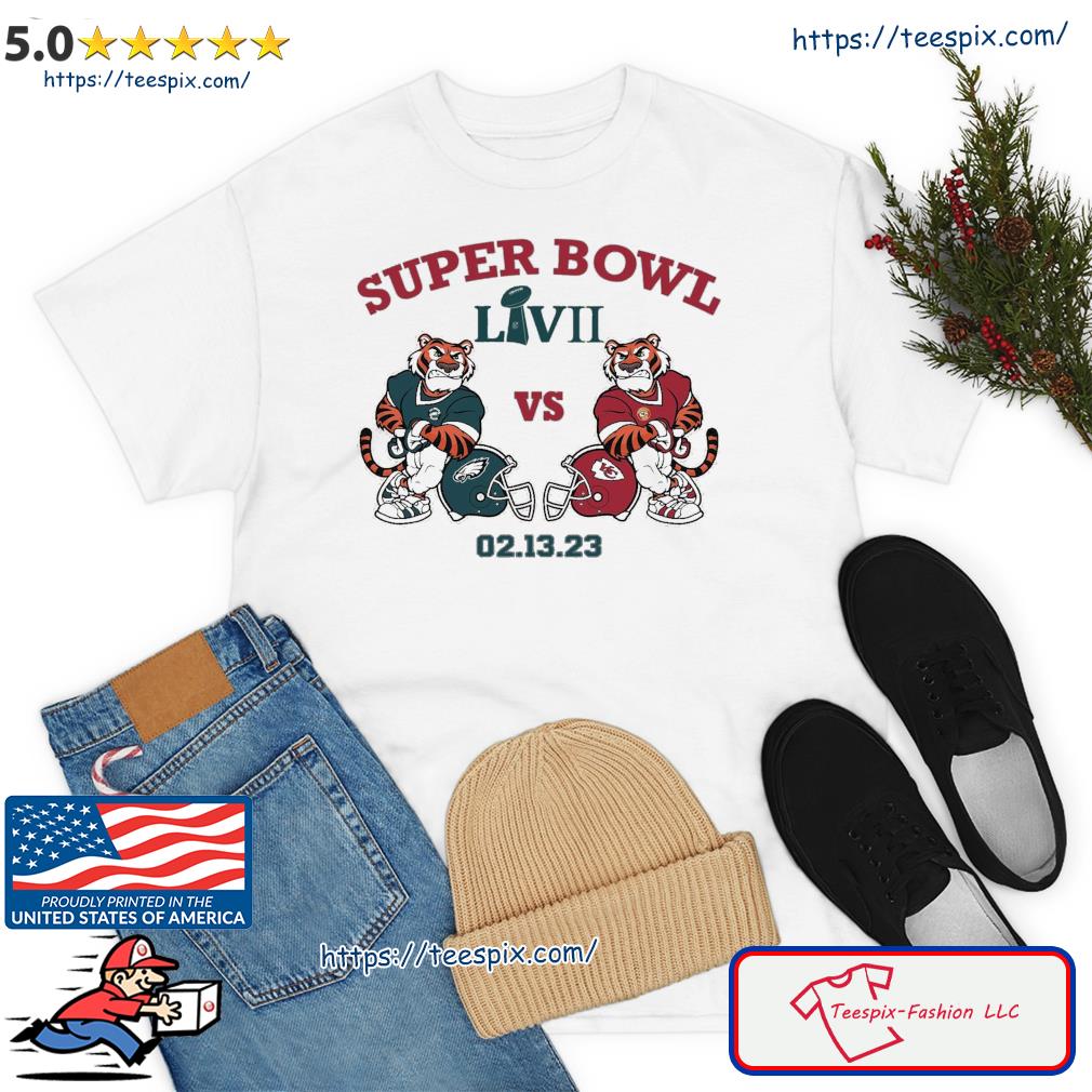 Kansas City Chiefs vs Philadelphia Eagles Super Bowl LVII 2023 poster shirt,  hoodie, sweater, long sleeve and tank top