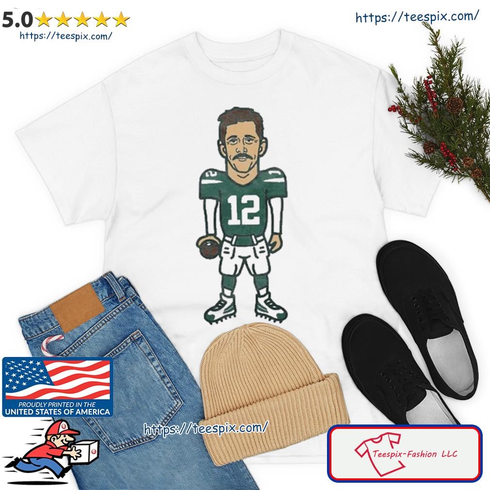 12 Aaron Rodgers Football Caricature Shirt