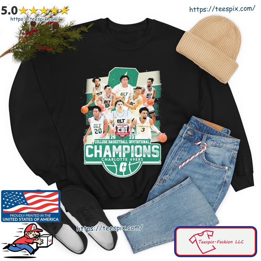 Official 2023 division i champions baseball charlotte 49ers baseball shirt,  hoodie, tank top, sweater and long sleeve t-shirt