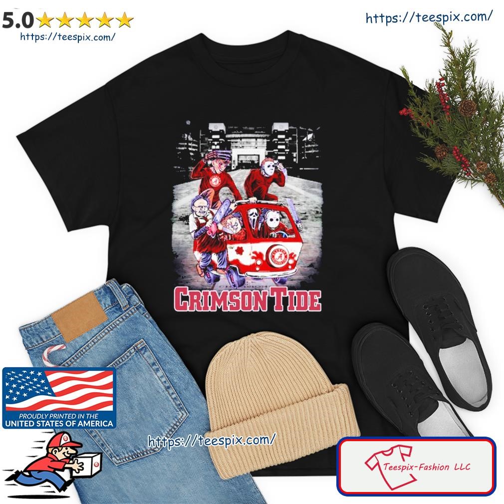 Alabama Crimson Tide Halloween Scary Character Shirt