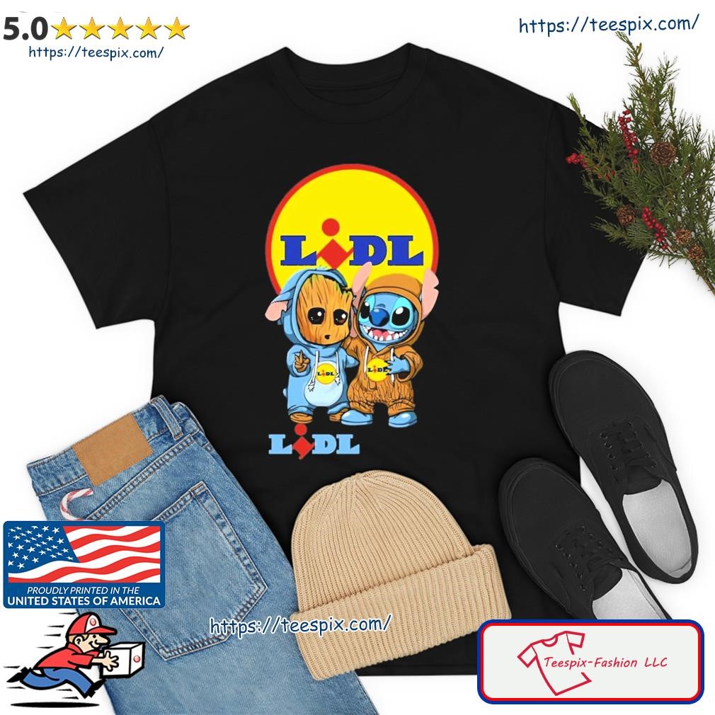 Baby Groot And Baby Stitch LIDL Shirt