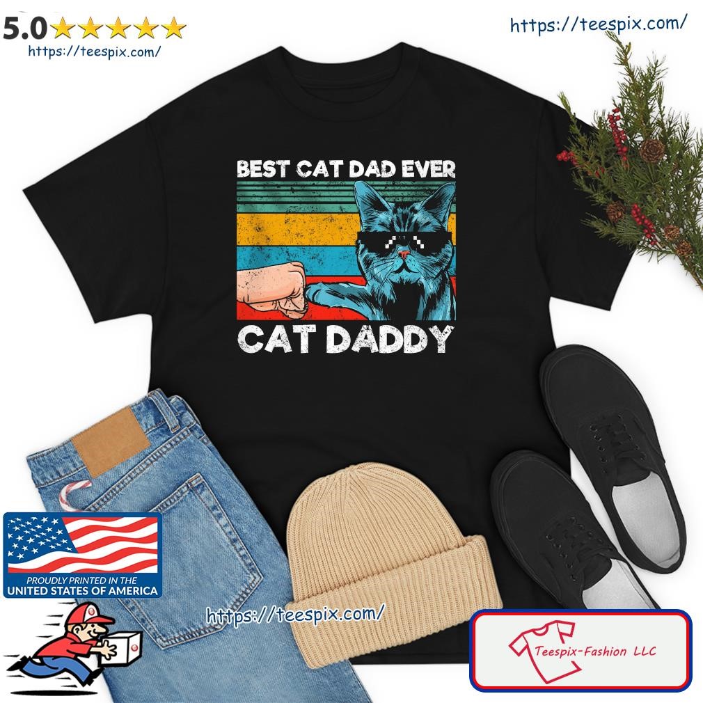 Best Cat Cat Daddy Retro Vintage 2023 Shirt
