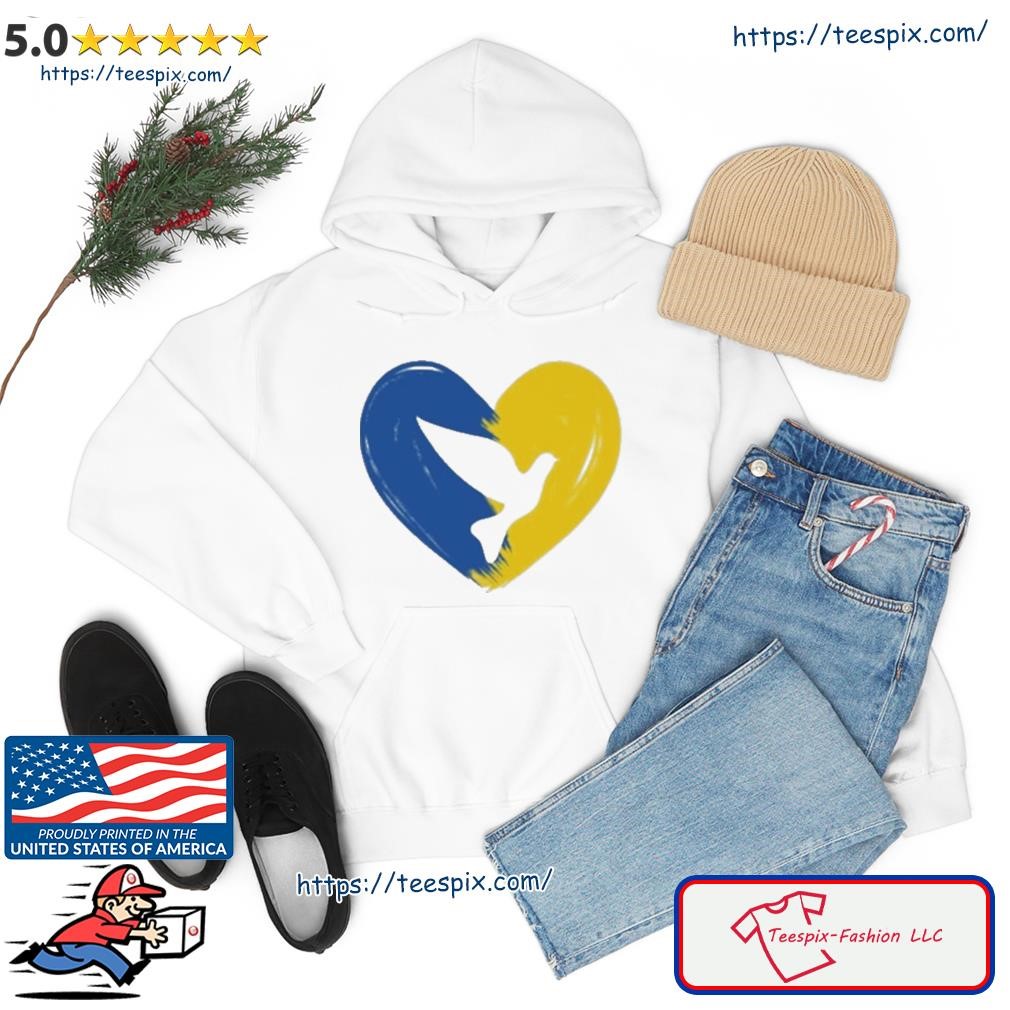 Blue And Yellow Heart Ukraine Shirt hoodie.jpg