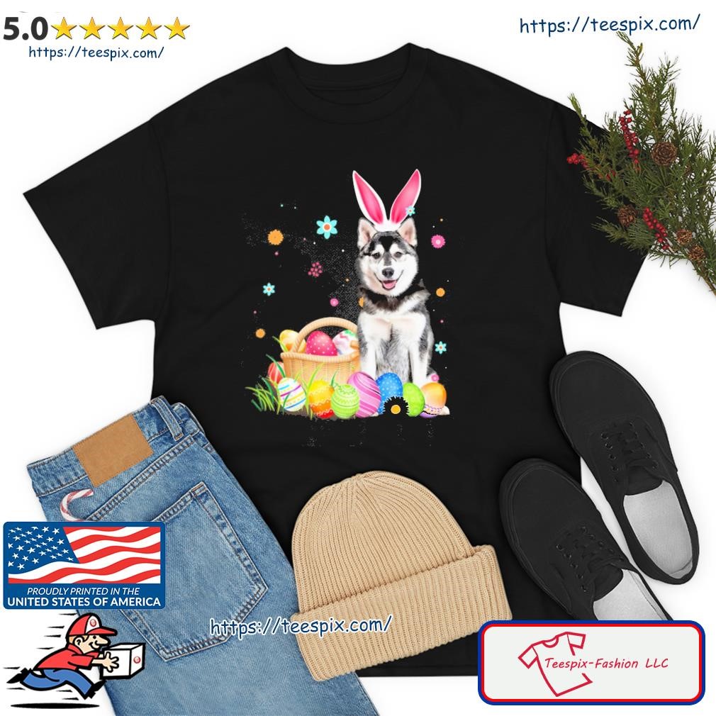 Bunny Egg Husky Happy Eas Shirt
