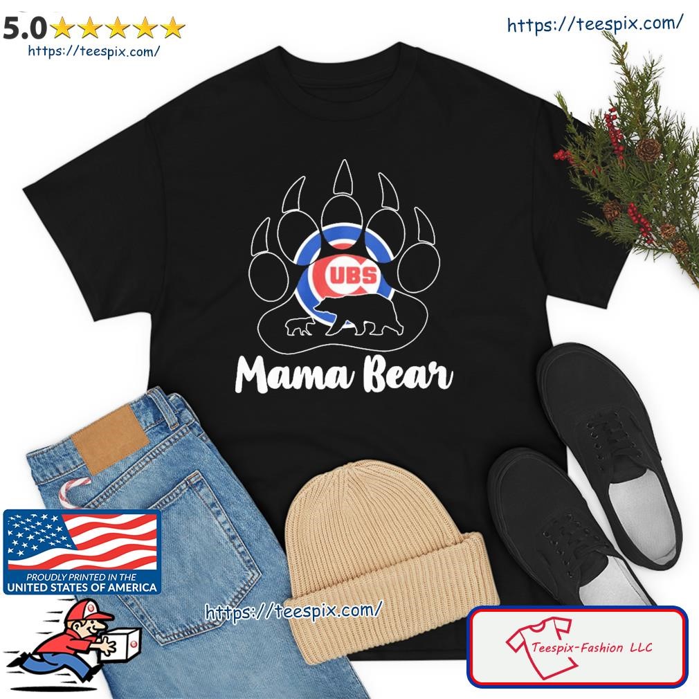 Chicago CUBS Paw Mama Bear Shirt
